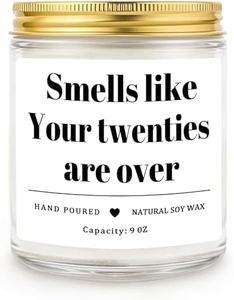 Homsolver 30th Birthday Gifts for Women Men, 9OZ Lavender Scent Happy Birthday Candles with 50+ Hours Burn Time, Unique Handmade 30th Birthday Decorations for Her Him, Friend, Sister, Wife, Husband