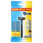 Gillette Guard Shaving Razor For Men (1 Razor With 12 Blades) | Super Value Pack With Upto 1 Year Of Shaving | Safety Comb And Flexible Head For A Safe Shave