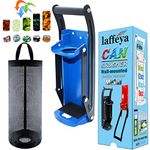 laffeya Bottle Opener 16 oz Can Crusher, Aluminum Can Crushers- Eco-Friendly, Bottle Opener Wall Mounted, Heavy Duty Large Metal Wall Mounted Soda Beer Smasher Recycling Tool (16 oz, Blue)