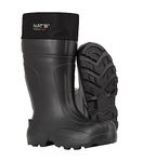 NAT'S 1590, Ultra Light EVA Boots with Thermal Liner - Waterproof, Warm and Durable, Black, 12