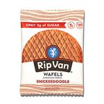 Rip Van Wafels Snickerdoodle Stroopwafels - Healthy Snacks - Non GMO Snack - Keto Friendly - Office Snacks - Low Sugar (3g) - Low Calorie Snack - 12 Pack