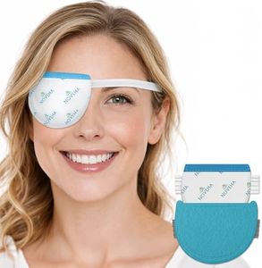 NOVEHA Express Warm Compress Individual Eye Mask | Moist Hot Technology for Sensitive Dry Eyes - Relieves Stye & Pink Eye - Reusable Heat Water Treatment for Irritated Eyes and Eyelid Lumps