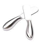 MUZOCT Stainless Steel Multipurpose Cheese and Butter Spreader Knives (2PCS)