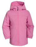 NORDOIS Jacket Kids Boys Girls Softshell Coat Outerwear Waterproof Hooded Windproof (Aurora Pink, 5-6 Years)