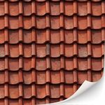 3 Sheets Self-Adhesive Roof Tiles and Shingles for Dollhouses Scale 1:12 (Roof Tiles Clay 1)