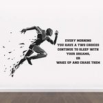 StickMe 'Gym - Fitness - Bodybuilding - Office - Sports - Workout - Boxing - Inspirational - Motivational - Quotes - Wall Sticker' -SM788 (Multi Colour, Vinyl - 180cm X 80 cm)