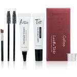 Lash Color Kit, Professional Eyelash and Brow Color Kit with Complete Tools for Salon Or at Home Use, Natural Ingredients Long Lasting Safe & Easy to Use