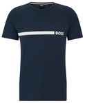 BOSS Men's T-Shirt RN Slim Fit Beach, Navy413, M