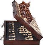 AMEROUS 15'' Magnetic Wooden Chess 