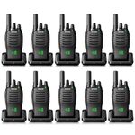 Retevis H777H Walkie Talkies for Adults,Two Way Radio, Hidden Display, Channel Display, USB-C, VOX,Short Antenna, Handheld 2 Way Radios Long Range with Emergency Alarm for Business Education (10 Pack)
