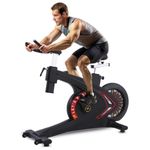 LET’S PLAY® Commercial Spin Bike with Adjustable Magnetic Resistance Gear for Home Gym Workout Cardio Training Exercise Cycle, 28kg Flywheel, Silent Belt Drive, 180Kg Weight Support [1 Year Warranty]