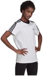 adidas Sportswear Essentials 3-Stripes Women's T-Shirt, White/Black, X-Large