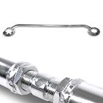 Polished aluminium strut bar, adjustable front top