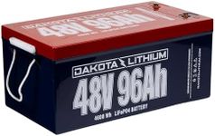 Dakota Lithium – 48V 96Ah LiFePO4 Deep Cycle Battery, 11 Year USA Warranty 2000+ Cycles, SLA Replacement Battery, Solar Power Systems, 48V Electric Vehicles, Electric Motors, Charger not Included