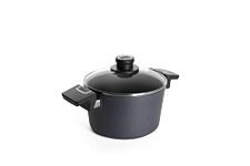 Woll Diamond Lite Nonstick Induction Ready Stockpot with Lid, 3.2 Quart, Gray
