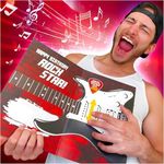 Interactive Music Birthday Card Electric Guitar - Musical Birthday Cards for Men, Unique Gift for Guitar Players, Musician Friends & Son, 'Smoke on The Water' Playable Instrument Card (Black Lg)