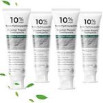 10% Hydroxyapatite Toothpaste, Nano Hydroxyapatite Toothpaste, Fluoride Free Toothpaste for Sensitive Teeth, Helps Rebuild Enamel, Remineralizing Toothpaste for Daily Use, 4 Pack