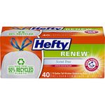 Hefty Renew Recycled Plastic Tall Kitchen Drawstring Trash Bags (13 Gallon, 40 Count) by Hefty