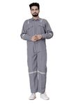 Gocovri Men's Solid tery cotton Regular Fit Full Sleeve Coverall Industrial Boiler Suit (K_E_76768_Gery_Medium)