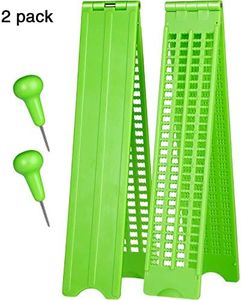 4 Lines 28 Cells Braille Slate and Stylus Braille Writing Slate Plastic Braille Slate Kit, Green