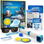 National Geographic Spy Science Kit - Kids Spy Activity Set, Complete 10 Secret Spy Missions with Spy Gadgets for Kids and Spy Gear, Kids Detective Kit, Science Kits for Kids, Pretend Play