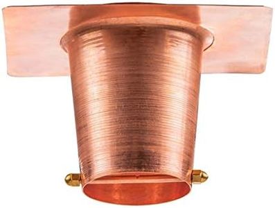 Marrgon Copper Gutter Adapter with Rain Chain Hanger Clip for Decorative Chimes, Cups & Bells Serves as 2 Inch Rain Chain Installer for Downspout Outlet & Water Diverter for Gorgeous Fountain Display