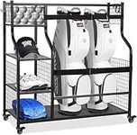 TEKXDD Golf Storage Rack, Golf Organiser with Wheels, Golf Club Organisers Extra Large