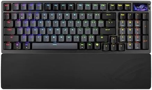 ASUS ROG Azoth 96 HE Wireless Hall Effect Gaming Keyboard – 96% Full-Size, Tri-Mode, Hot Swappable Magnetic Switch, Rapid Trigger, Speed Tap, 8K Hz Polling, Color OLED Screen, PBT Keycaps – Black