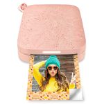 HP Sprocket 2x3 Inch Instant Smartphone Photo Printer - Portable Color Wireless Mobile Printer - Zink Sticky-Back Photos - Print from Compatible iOS & Android Devices with Bluetooth w/Fun App - Pink