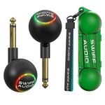 SWIFF AUDIO WT09a Wireless Guitar System, 2.4GHz Guitar Transmitter Receiver w/6 Channels, High-Impedance Audio Engine, <4ms Low Latency, 100ft Range, RGB Signal Indicator, Carrying Case Included