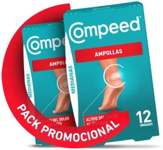 COMPEED Ampollas Medianas, Apósitos Hidrocoloides Contra Rozaduras, Pack 2 x 12 uds.