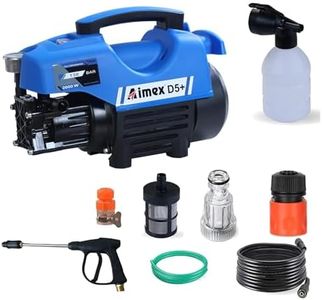 Aimex D5+ High Pressure Car Washer Machine for Cleaning Car, Bike & Home with 2000 Watts and Pressure 130 Bar with Copper Winding