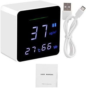 Air Quality Monitor Indoor & Outdoor for PM2.5 Particulate Matter, Compact Portable Pollution Detector Meter BAIVON Air Quality Tester for Home Office Car Travel Use