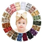 20pcs Baby Girl Bows Baby Headbands 6Inches Hair Accessories Infant Newborn Toddler Baby Bows and Nylon Headbands Big Bows for Baby Girls by doboi