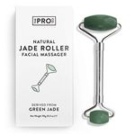 Jade Roller Face Care - Neck Massager & Face Massager - 100% Natural - Face Massager for Eyes & Neck - PETA Approved Cruelty Free - Minimise Signs of Ageing - Made in The UK by The Pro Co.