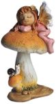 Top Collection Enchanted Story Fairy Garden Little Fairy Sleeping on Mushroom Outdoor Statue