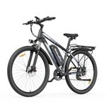 WITAMBIKE 29" Electric Mountain Bike for Adults, 250W Motor & 48V 18.6Ah Battery, 21-Speed Off-Road E-Bike, 75Nm Torque, Mechanical Disc Brakes, 130kg Max Load, Grey