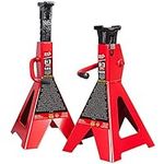 Big RED T43006 Torin Steel Jack Stands (Fits: SUVs and Extended Height Trucks): 3 Ton (6,000 lb) Capacity, 1 Pair