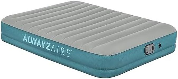 Bestway AlwayzAire 14" Inflatable Air Mattress 2 Person Queen-Sized Indoor Bed with Rechargeable USB Electric Built-In Pump, Gray