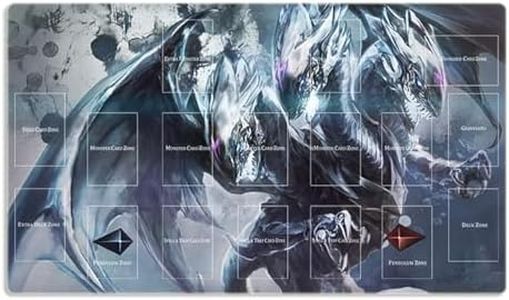 Mlikemat New Playmat Duel Monsters Blue-Eyes Ultimate Dragon Mouse Pad TCG CCG Trading Card Game Mat + Free Bag (ZD014-107)