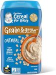 Gerber Baby Cereal 1st Foods, Grain & Grow, Oatmeal, 16 Ounce (Pack of 6)