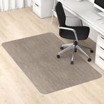 Blvornl Office Chair Mat for Hardwood Floor and Low Pile Carpet, 35" x 48" Desk Chair Mat for Hard Wood, Anti-Slip Hard Floor Protector Rolling Chair Mat, PVC Mat Desk Rug for Office Home, Dark Brown