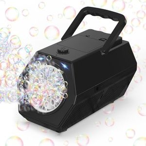 Bommble Machine à Bulles Portable, Plus de 10 000+ Bulles par Minute, Machine à Bulles Automatique avec lumières/avec 240 ML de Liquide à Bulles, adaptée aux Enfants/Anniversaire/Mariage/Cadeaux