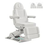 Beauty Spa Medical Spa Bed 4 Motor Electrical Facial Medical Spa Tables with Swivel Seat Logan in White