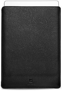TOLMOUNT Handmade Leather Macbook Air 13 Inch Sleeve, MacBook AIR sleeve 13.6 inch 2017 to 2020, Elegant Leather Sleeve for 13-inch New MacBook Pro M1 13 2016-2021 | Leather Macbook sleeve (Black)