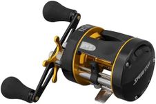 Lew's Speed Cast 5.3:1 Right Hand Casting Reel, Black/Gold