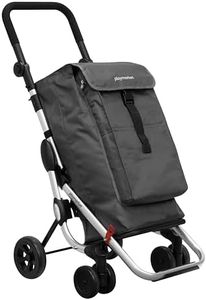 Playmarket Carro de la compra Go Up Basic, 110 cm, 39, 5 Litros, Gris Marengo