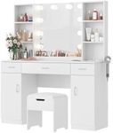 Vabches Makeup Vanity Table with Li