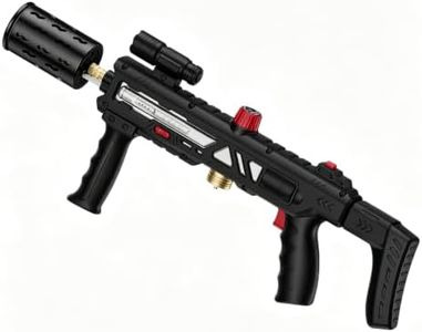 Propane Torch Gun, Tactical Flashlight & Telescopic Stock, for Cooking, Campfire Starter, BBQ, Searing, Fits Standard Propane Tank (Tank Not Included)