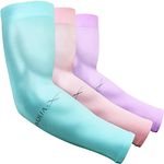 beister 3 Pairs UV Protection Cooling Arm Sleeves for Women Men, Long Sunblock Protective Cycling Arm Cover